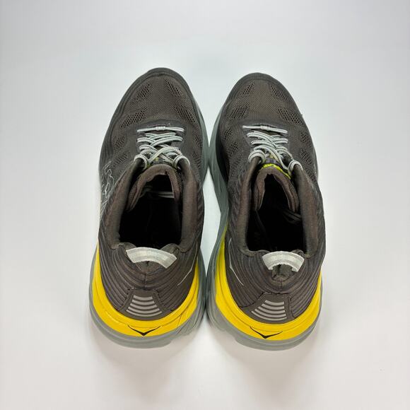 Hoka One One Bondi 6 Gray Yellow Running Shoes 1019269 BOPV Men’s Size 11.5 - Picture 6 of 10